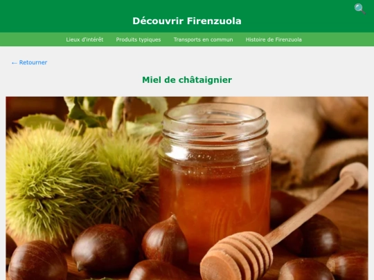 mieledicastagno_fr screenshot