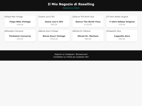 provavestiti screenshot