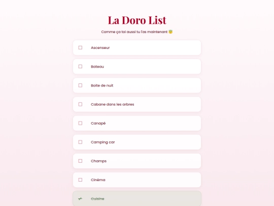 rose/dorolist screenshot