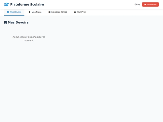 dashboard-eleve screenshot