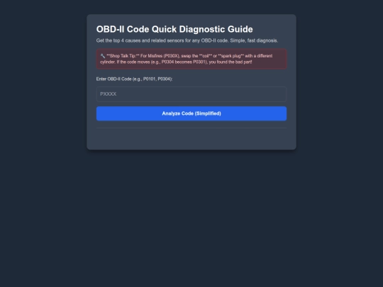 Obdanalyzer screenshot