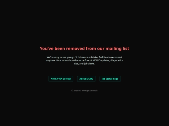 unsubscribed screenshot