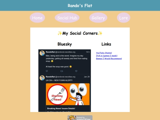 socials screenshot
