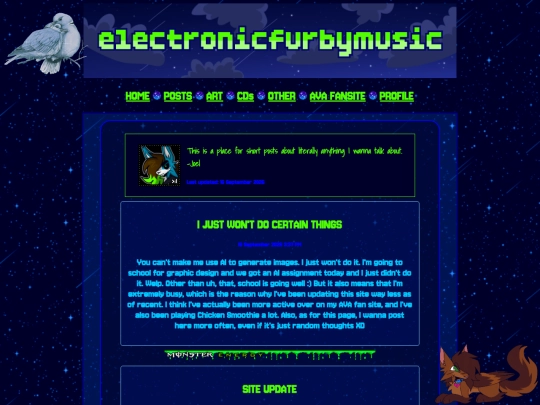 posts screenshot