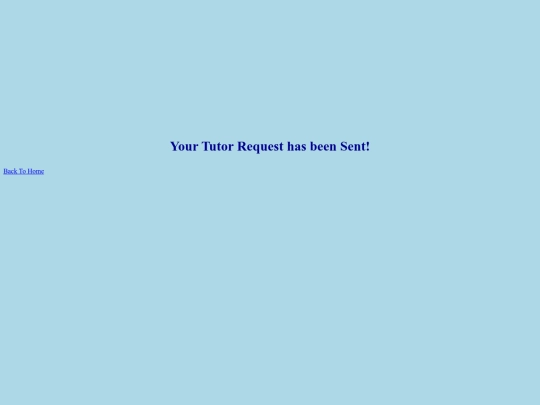 Tutr Website/Contact screenshot