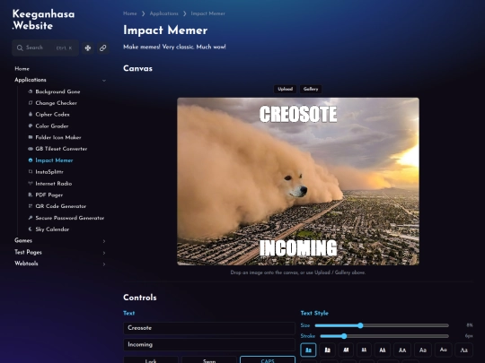 applications/impact-memer screenshot