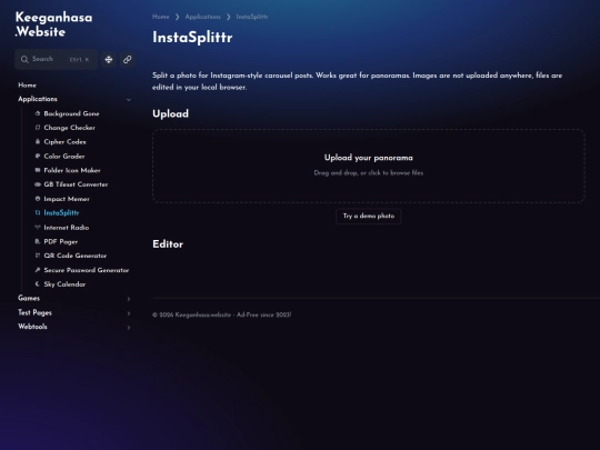 applications/instasplittr screenshot