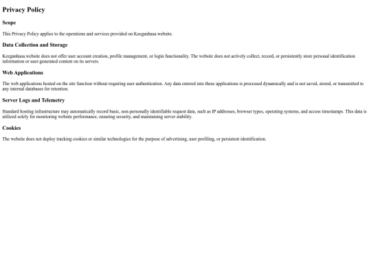 privacy_policy screenshot