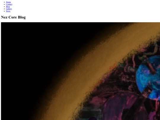Blog screenshot