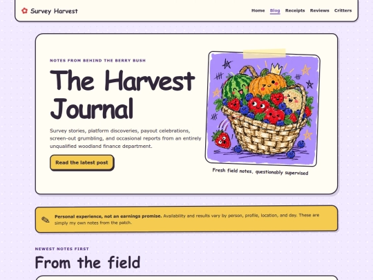 blog screenshot