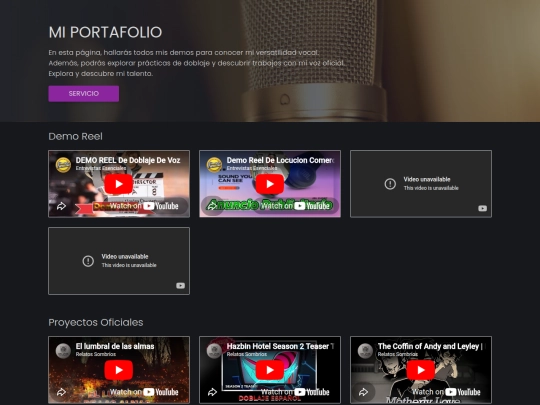 Portafolio De Voz/Portafolio de voz screenshot