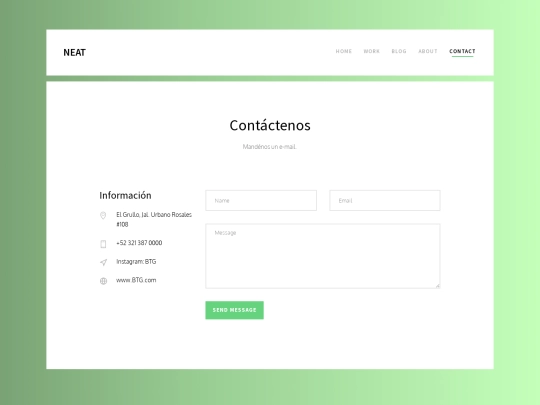 paginapersonal/contact screenshot