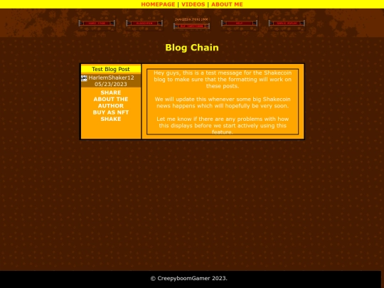 Shakecoinblog screenshot