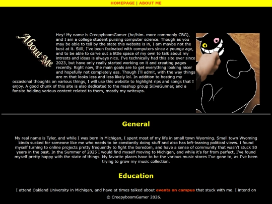 aboutme screenshot