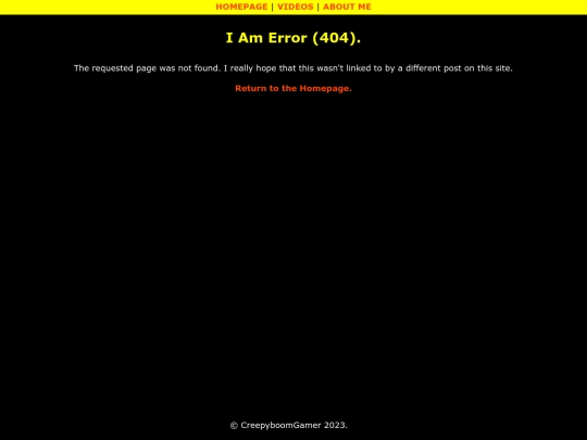 not_found screenshot