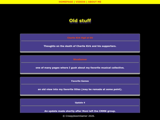 oldstuff screenshot