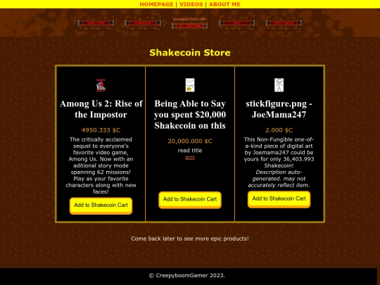 shakecoinstore screenshot
