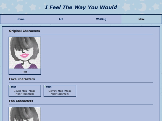 characters/characterhub screenshot