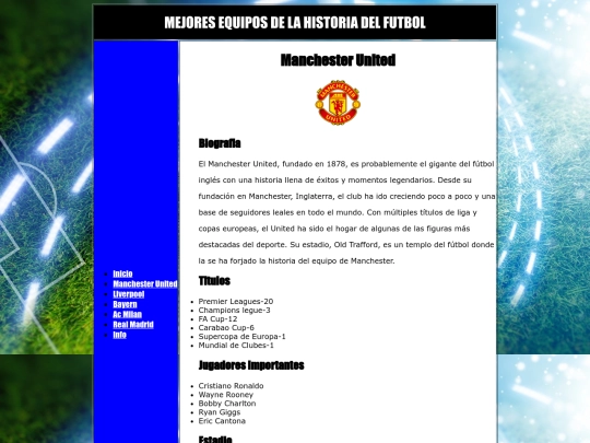 inicio/ManchesterUnited screenshot
