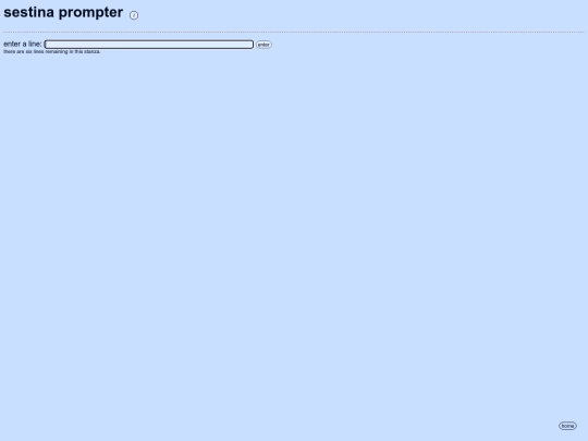 sestina-prompter screenshot
