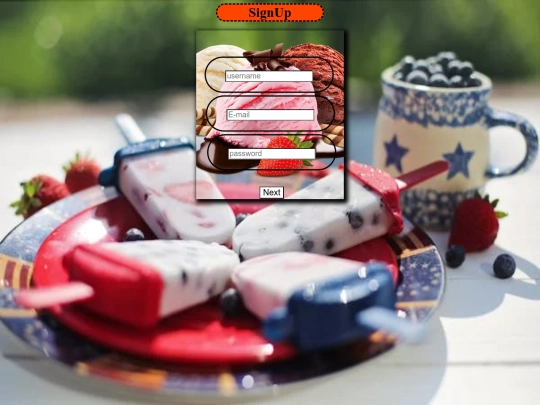 my project/Ice_Cream/signup screenshot