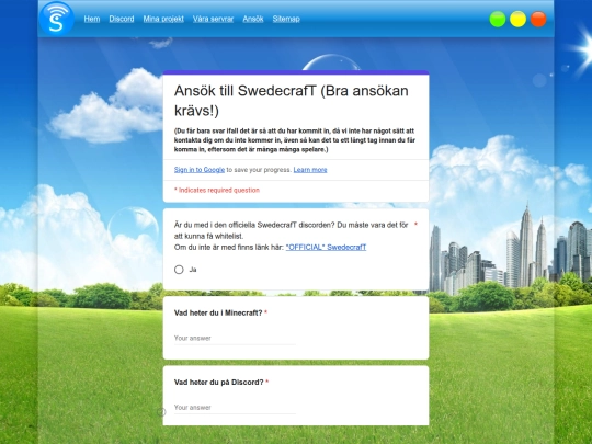 ansök screenshot