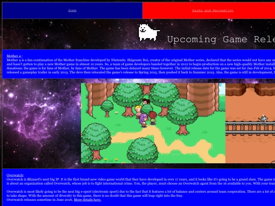 games screenshot