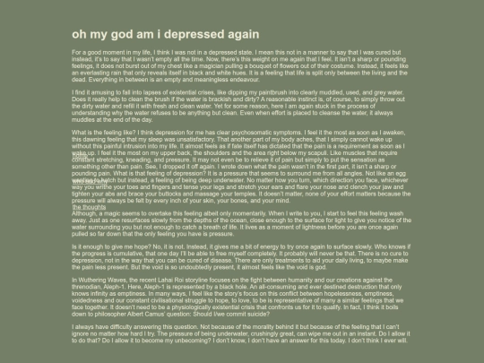 The Thoughts/2026/depressed_again screenshot