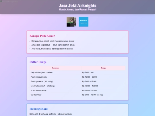 index screenshot