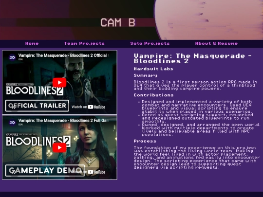 Team Projects/Bloodlines 2 screenshot