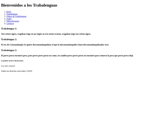 Trabalengua screenshot