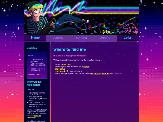 links screenshot
