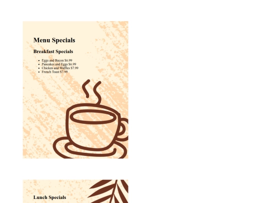 resturant_menu screenshot