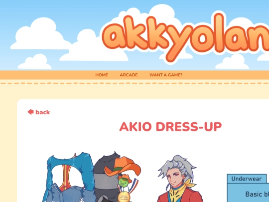 akiodressup screenshot