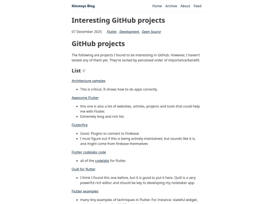 blog/other/interestingGitHubProjects screenshot