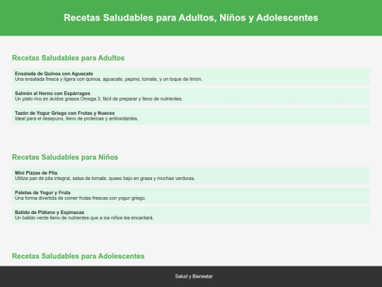 Recetas saludables screenshot