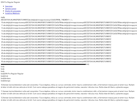 din_pro_400-demo screenshot