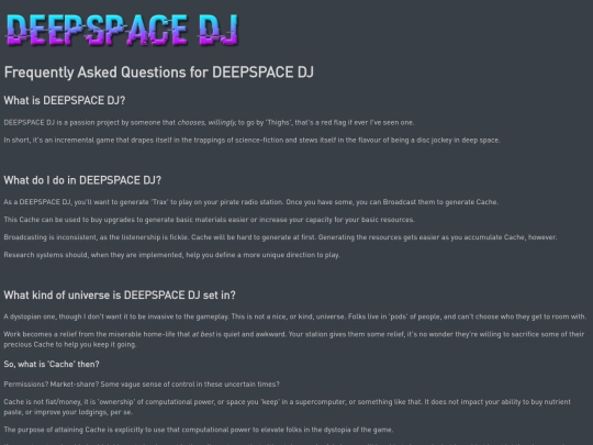 dj/faq screenshot