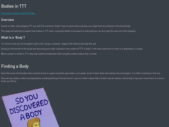 ttt/bodies screenshot