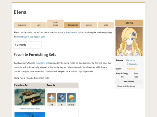 elena/companion screenshot