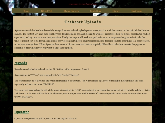 MH/totheark screenshot