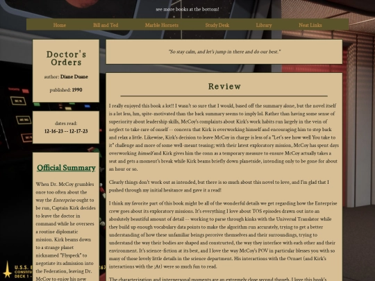 Trek/novels screenshot