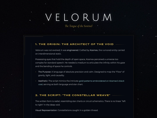 Velorum screenshot