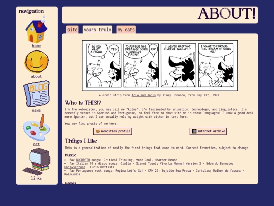 aboutme screenshot