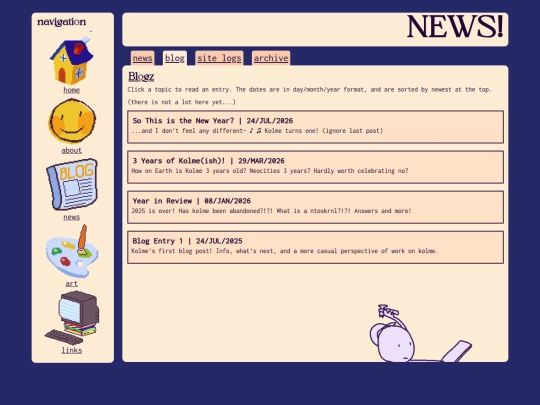 newsblog screenshot