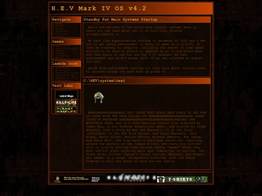 Half-life screenshot