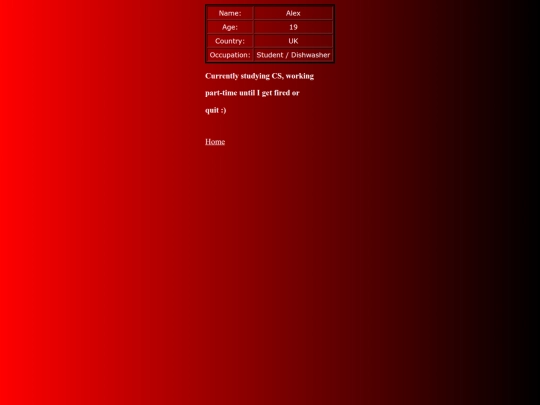 aboutme screenshot
