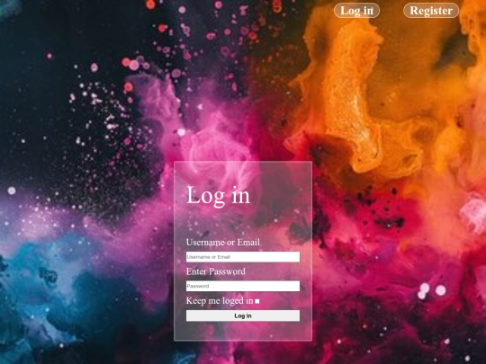 login/login screenshot
