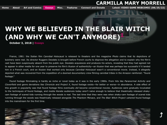 nonfiction/blairwitch screenshot