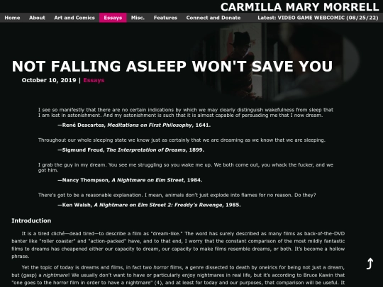 nonfiction/nightmare screenshot